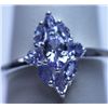 Image 1 : 11.60 CTW TANZANITE RING .925 STERLING SILVER