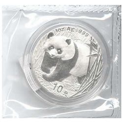 Chinese Silver Panda 2001