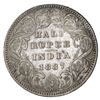 Image 2 : BRITISH INDIA: Victoria, Empress, 1876-1901, AR 1/2 rupee, 1887-B