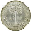 Image 2 : BRITISH WEST AFRICA: George V, 1910-1936, AR 2 shillings, 1919-H