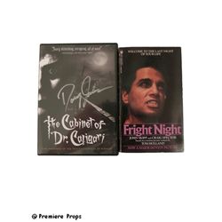 Cabinet Dr. Caligari DVD Signed Doug Jones/ Fright Night Book Signed