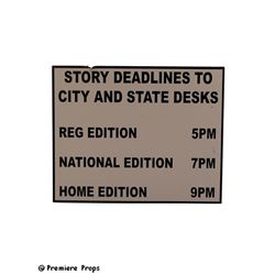 Man of Steel Newsroom Sign