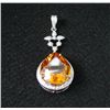 Image 1 : GT0041 Citrine & Diamond Pendant
