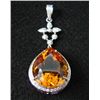 Image 3 : GT0041 Citrine & Diamond Pendant