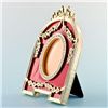 Image 2 : Semicircular Red Enamel Faberge Frame