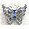 Image 1 : LOVELY BLUE RHINESTONE CRYSTAL BUTTERFLY HAIR CLAW