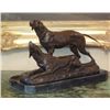 Image 2 : Regal Bronze Sculpture Hunting Dogs