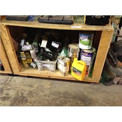 WOODEN CART WITH CONTENTS