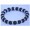 Image 1 : 93.75 CTW BLACK PEARL AND CZ BRACELET