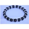 Image 1 : 86.45 CTW BLACK PEARL AND CZ BRACELET