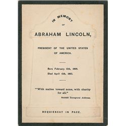 Lincoln Memorial Card