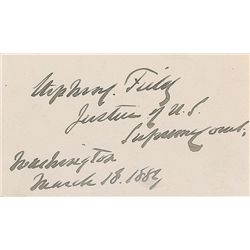 Supreme Court: Stephen J. Field