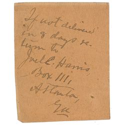 Joel Chandler Harris