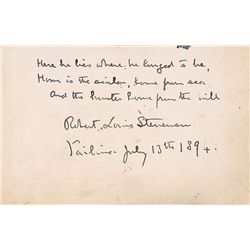 Robert Louis Stevenson