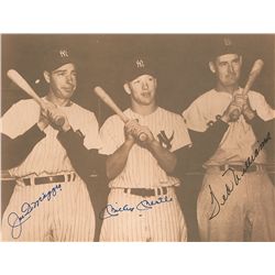 Joe DiMaggio, Ted Williams, and Mickey Mantle