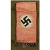 Image 1 : RARE ORIG SMALL NAZI FLAG -SILK W/SWASTIKA & BULLION