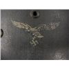 Image 3 : M-40 NAZI LUFTWAFFE SINGLE DECAL COMBAT HELMET-ORIGINAL