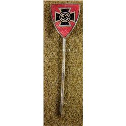 NAZI STICKPIN WITH IRON CROSS, SWASTIKA-ORIG GES GESCH