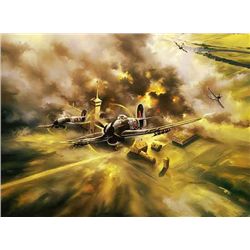 Aviation Art Rumbold's Renegades Poole Typhoon