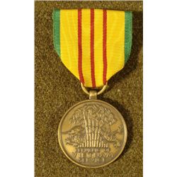 REPUBLIC OF VIETNAM SERVICE MEDAL ON PIN BACK RIBBON