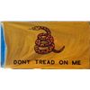 Image 1 : 3X5' VINTAGE "DON T TREAD ON ME" FLAG ON 50" POLE