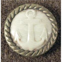 Spanish American War Antique Celluloid Button -Rare