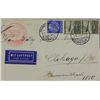 Image 3 : German Hindenburg Graf Zeppelin 3 Stamps, Envlp WWII