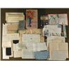 Image 1 : OLD BOX WITH WWII ERA MILITARY CLIPPINGS, ORDERS, PAPER