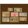 Image 1 : 8 WWII AND PRE-WWII CURRENCY- ITALY RUSSIA JAPANESE