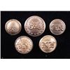 Image 1 : 5 Civil War/Post Military Small Antique Gilt Buttons