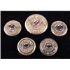 Image 2 : 5 Civil War/Post Military Small Antique Gilt Buttons