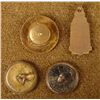 Image 2 : WWI INSIGNIA FROUP-2 DOUGHBOY BUTTONS -BRASS INSIGNIA