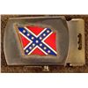 Image 1 : VINTAGE CIVIL WAR CONFEDERATE FLAG US BRASS BELT BUCKLE