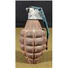 Image 1 : WWII PINEAPPLE FRAGMENT GRENADE-INERT-DRILLED FUSE M228