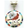 Image 1 : Zuni Multi-Stone Cardinal Pendant - Albert & Dolly Banteah