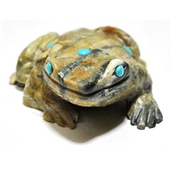 Zuni Picasso Marble Frog Fetish