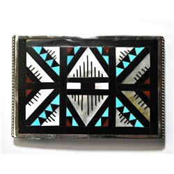 Zuni Multi-Stone Large Buckle - Leander & Lisa Otholi