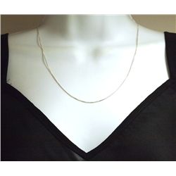 Non-Native 20  Sterling Silver Box Necklace Chain (Italy)