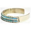 Image 2 : Zuni Opal Sterling Silver Cuff Bracelet - Sheldon Lalio