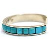 Image 2 : Zuni Turquoise Sterling Silver Cuff Bracelet - AB