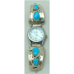 Zuni Turquoise Women's Watch - Effie Calavaza