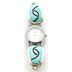 Zuni Turquoise Women's Watch - Amy Quandelacy