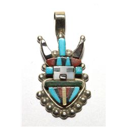 Zuni Multi-Stone Kachina Pendant