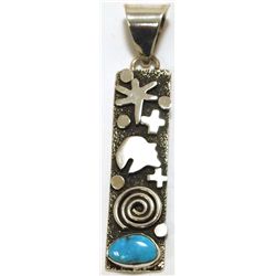 Navjao Turquoise Sterling Silver Pendant - Alex Sanchez