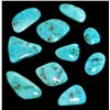 Image 2 : Non-Native Timberline Turquoise Stone Lot - 10 Stones - 300 Carat