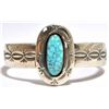 Image 1 : Old Pawn Navajo Spider Web #8 Turquoise Sterling Silver Cuff Bracelet - Francis