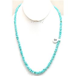 Navajo # 8 Number Eight Turquoise Sterling Silver Necklace