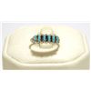 Image 1 : Zuni Turquoise Sterling Silver Women's Ring - Roland Quam