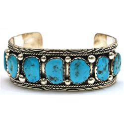 Navajo Turquoise Sterling Silver Cuff Bracelet - MT?