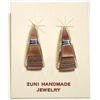 Image 1 : Zuni Multi-Stone Inlay Sterling Silver Curved Post Earrings - C.S. Lonjose